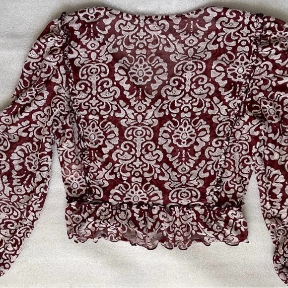 Anthropologie Sheer Boho Blouse - Picture 6 of 8